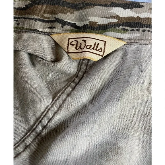 Walls USA Camo Unlined Coveralls Men’s L Altered Cropped Utility Workwear - Picture 3 of 16